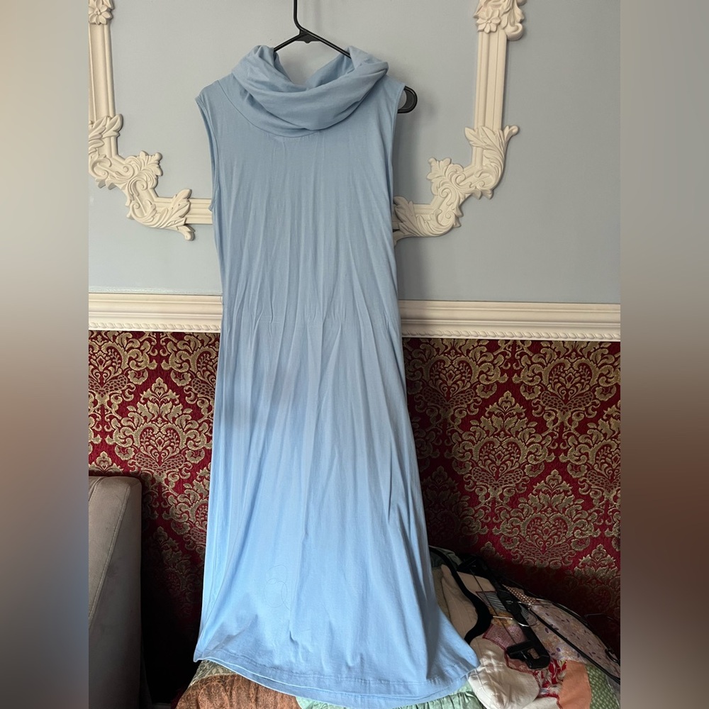 Sky Blue Batsheva Dress with Hood